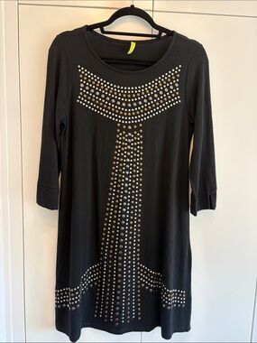 Black Studded Women’s Dress Made in California size Small